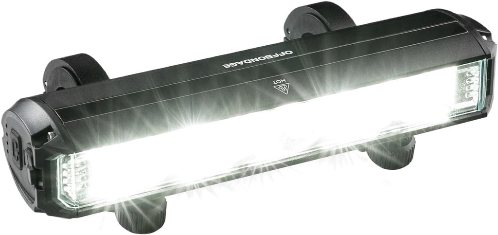 Bike Light Bar for Ebike, Super Bright Front Light Rechargeable Battery, IPX5 Waterproof, 5 Modes Bicycle Headlight for Mountain Bike, Night Riding, Cycling