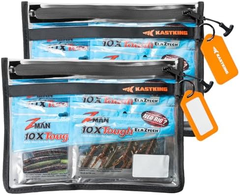 KastKing BaitShield Tackle Storage Bag, Soft Plastic Bait Storage, Medium