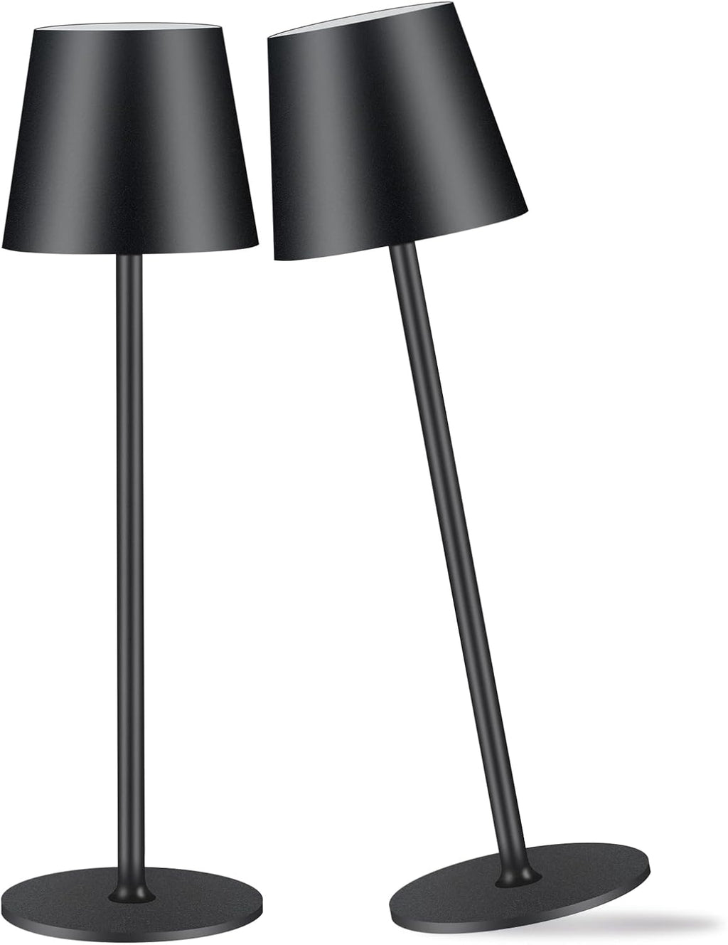 2 Pack Cordless Table Lamp,Portable LED Desk Lamp, 6000mAh Battery Operated, 3 Color Stepless Dimming Up, for Restaurant/Bedroom/Bars/Outdoor Party/Camping/Coffee Shop Night Light