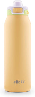 Ello Pop & Fill Insulated Stainless Steel Water Bottle with Quick Fill Lid, Leakproof Locking, Sip or Chug Spout, BPA-Free, Double Wall Vacuum Insulated for Sports, Travel & School- 22oz / 32oz / 40oz