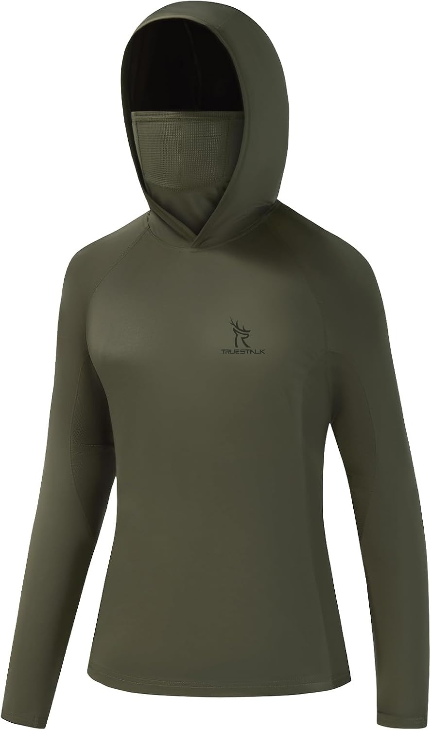 Women’s UPF 50+ Hunting Hoodie Shirt with Face Mask