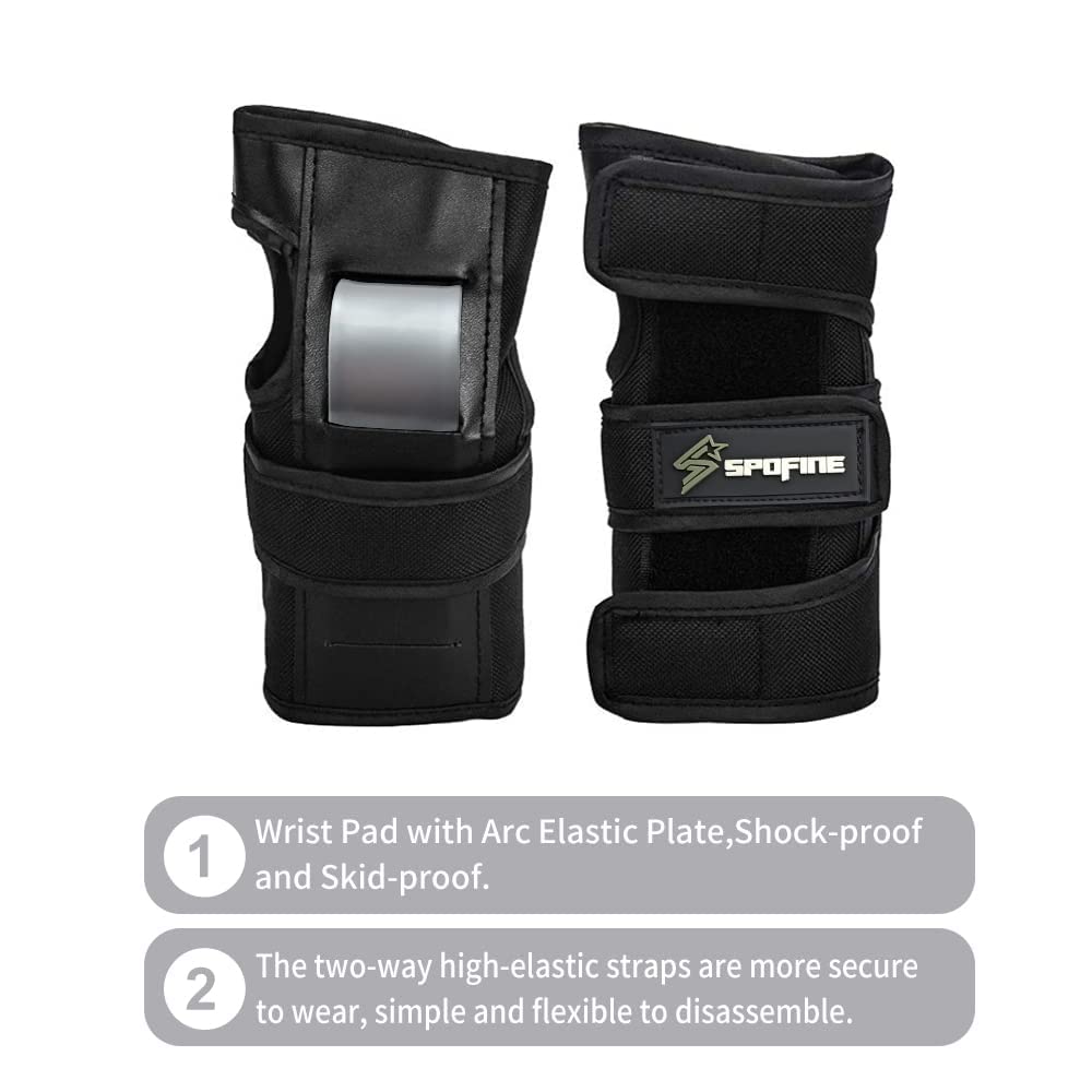 Kids Bike Helmet, Toddler Helmet for Youth Adult, Knee Pad Elbow Pad Wrist Guard Protective Gear Set for Skateboard, Bike, Skating, Cycling
