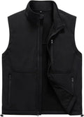 Msmsse Men's Outerwear Lightweight Vest Standing Collar Puffer Sleeveless Jacket for Hiking Running Golf