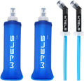 WRELS TPU Running Water Bottle with Straw for Hydration Vest Pack BPA-Free