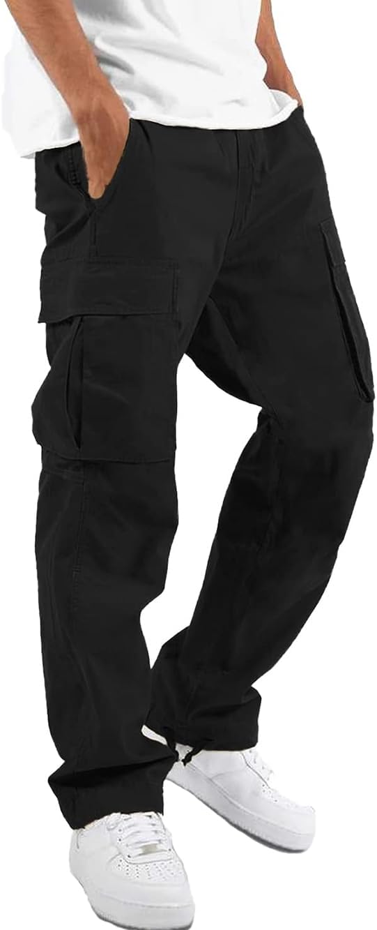 whox Mens Cargo Pants Casual Outdoor Hiking Pants for Men Athletic Joggers Sweatpants
