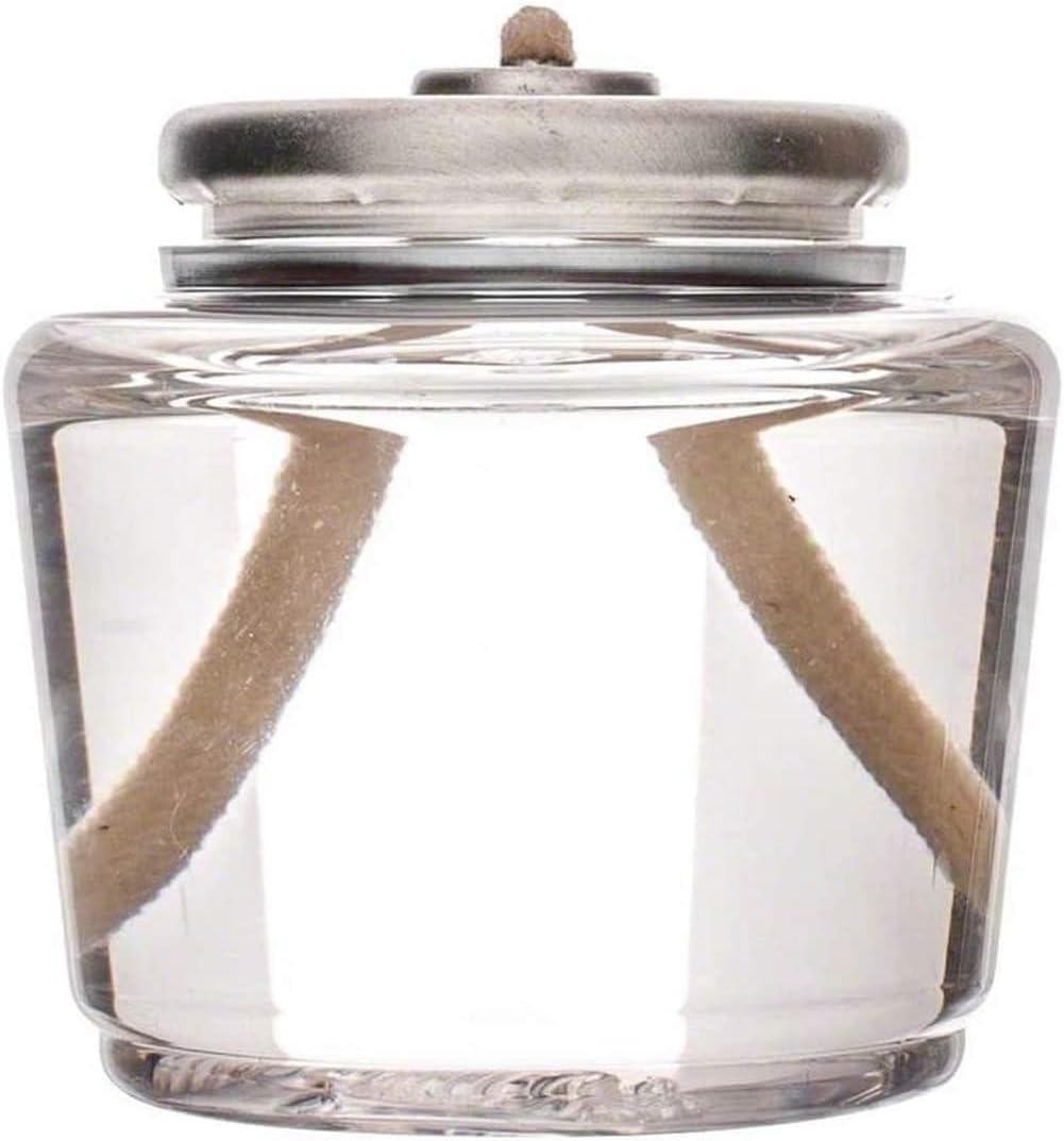 D'light Online HD8-180 Liquid Wax Disposable Clear 8 Hour Tea Light Fuel Cell Oil Candle Cartridge Disposable Liquid Paraffin Shabbos Candles - Set of 180 Liquid Tealights