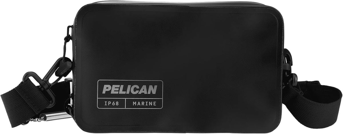 Pelican Marine Water-Resistant Sling Bag with Adjustable Strap (2L) - Black
