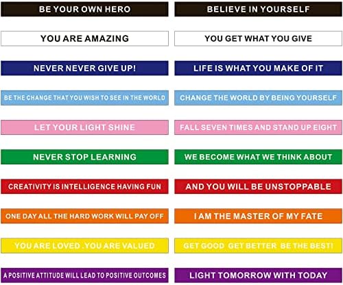 Motivational Quote Silicone Bracelets Inspirational Bands