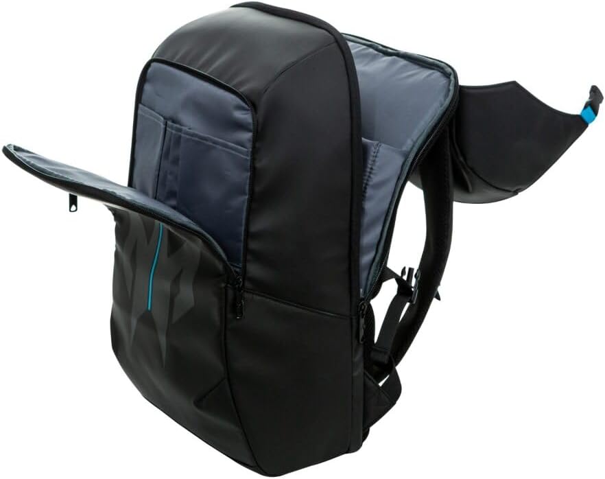 acer Predator Lite Gaming Laptop Backpack - Lightweight 1680D Ballistic Polyester with Water-Resistant Zippers and Ventilated Mesh Back Perfect For Everyday Commuting and Gaming - Fits 15.6" Laptops