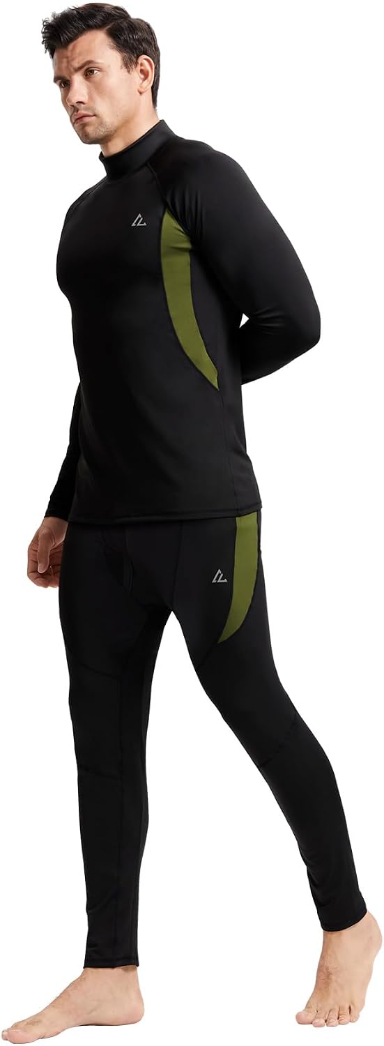Mens Thermal Underwear Long Johns Set Cold Weather Hunting Base Layer