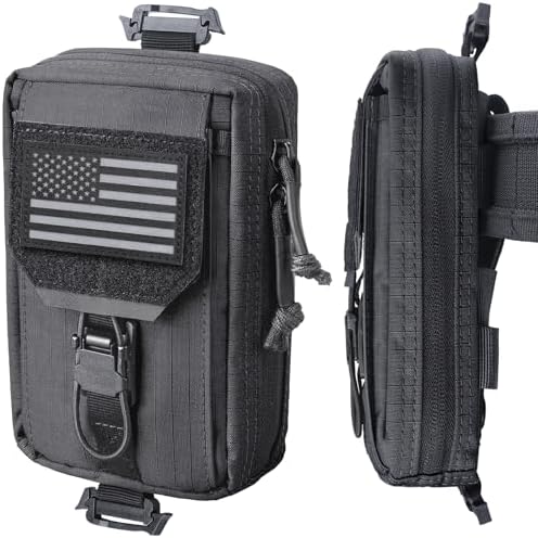 RXW Tactical Phone Pouch, MOLLE Tool Phone Holder for Belt & Vest