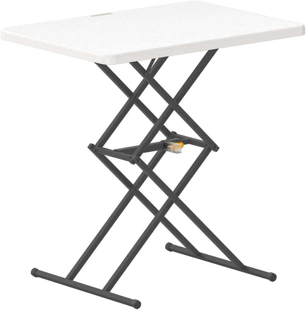 FanttikOutdoor Small Folding Table Quick Adjust 3 Heights, TV Tray, Dining