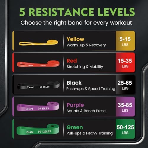 Resistance Bands, Exercise Bands Set for Working Out and Stretching
