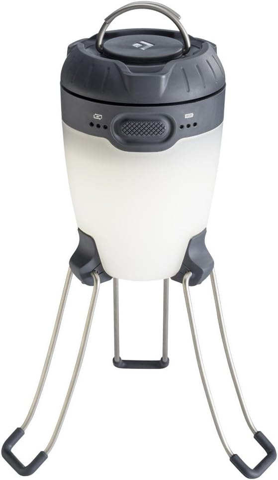 Black Diamond Apollo Lantern, 250 Lumens, Rechargeable Camp Light, Graphite