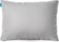 Nappler Gray Small Shredded Memory Foam Pillow for Travel and Camping - Compressible Medium Firm Bed Pillow, Breathable Cover, Machine Washable, Backpacking, Airplane and Car