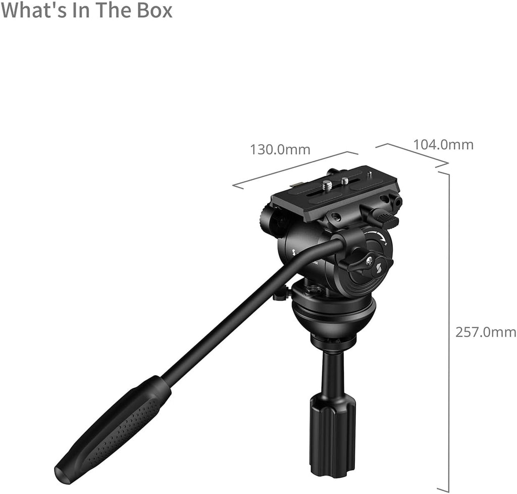 SmallRig Heavy Duty Tripod Fluid Video Head with φ75mm Bowl Base