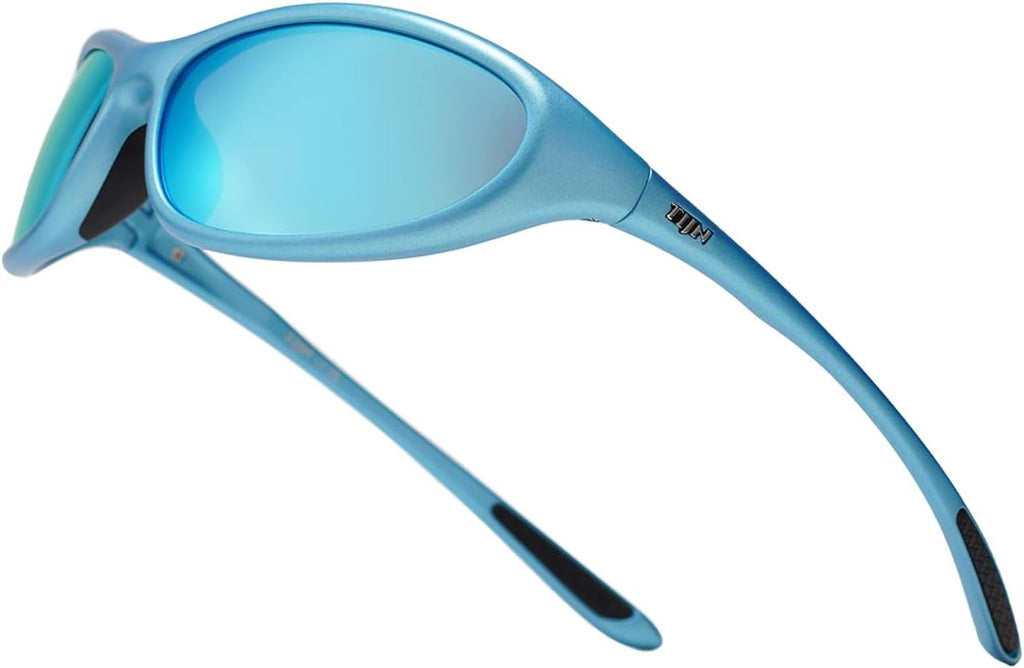 TIJN Sports Sunglasses UV400 Wraparound for Men Women Cycling, Vanta