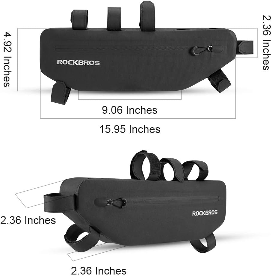 ROCKBROS Bike Frame Bag 840D Nylon Waterproof Bike Triangle Bag Bicycle