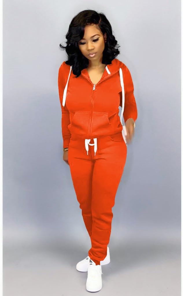Mrskoala Two Piece Outfits for Women Tracksuit Sweat Suits Workout Sets Loungewear with Pocket