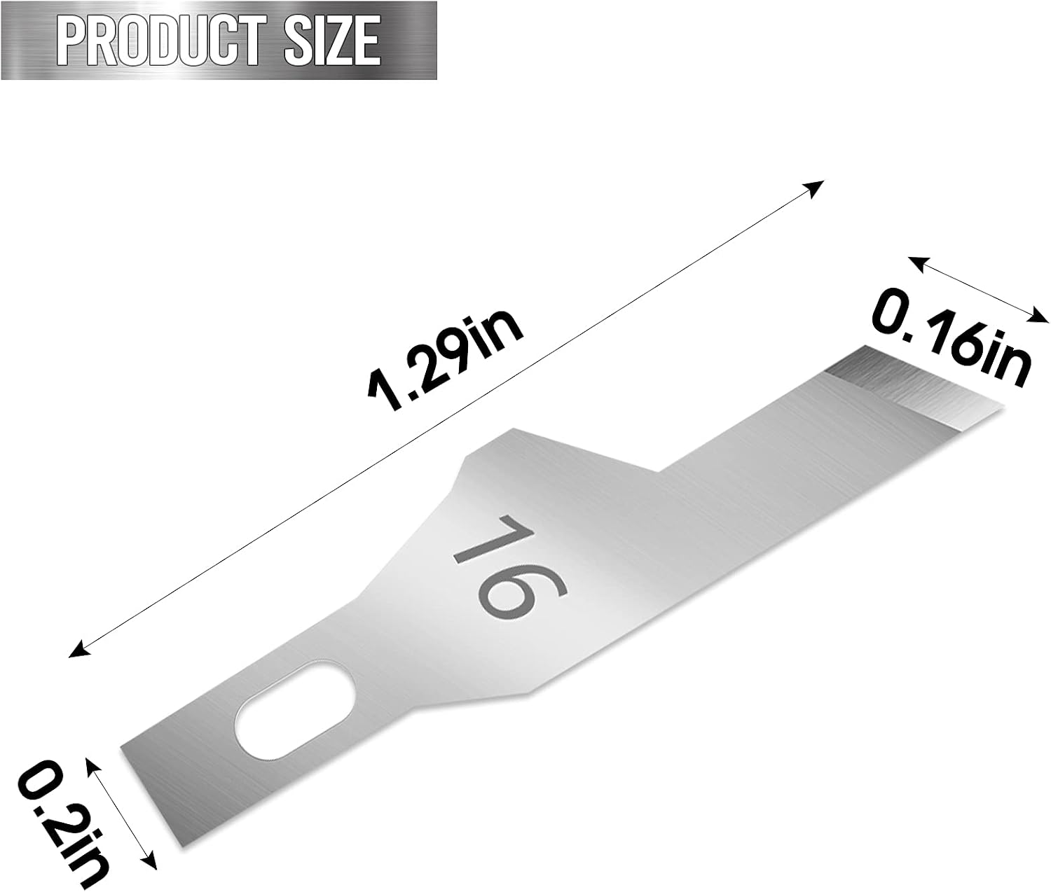 JETMORE 100 Pack Exacto Knife Blades #16, Hobby Knife Blades for DIY Craft