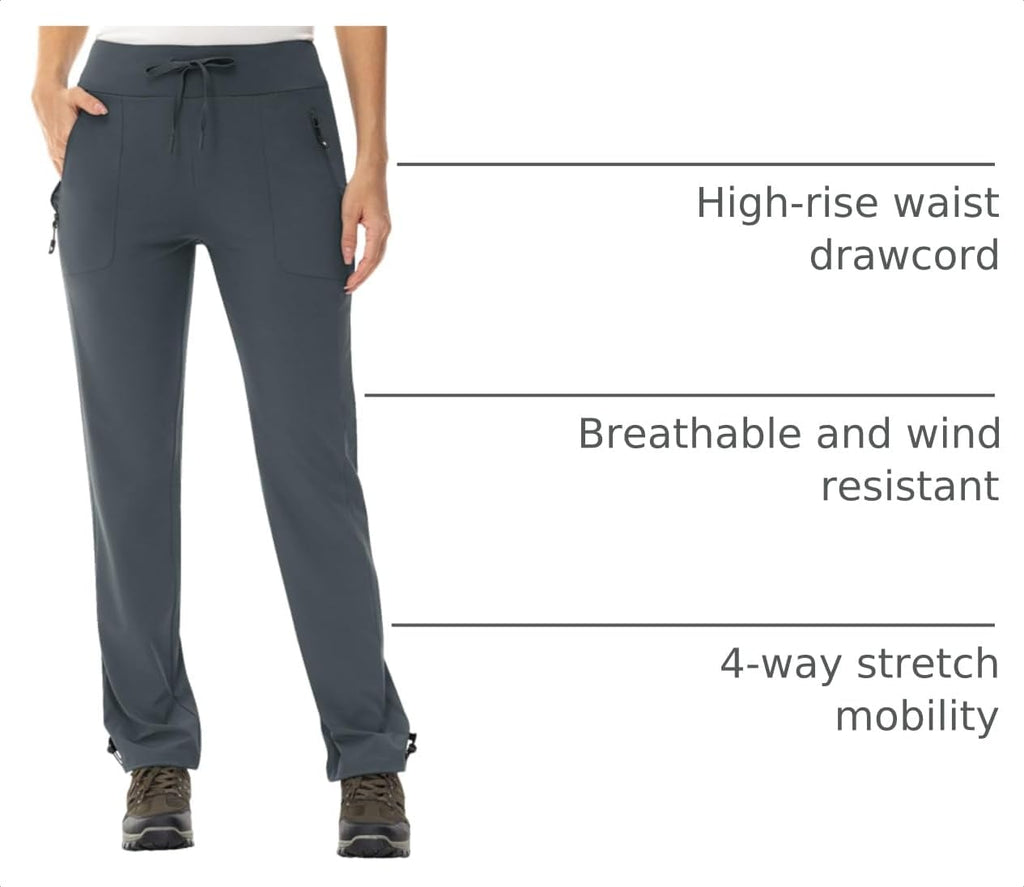 TBMPOY Women's Hiking Pants Lightweight Water Resistant Stretch