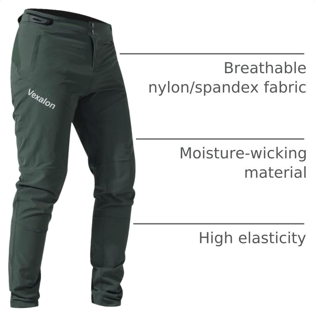 Kids Mountain Bike Pants - Quick-Dry Lightweight Breathable MTB Pants for Boys Youth Cycling Bicycle Riding