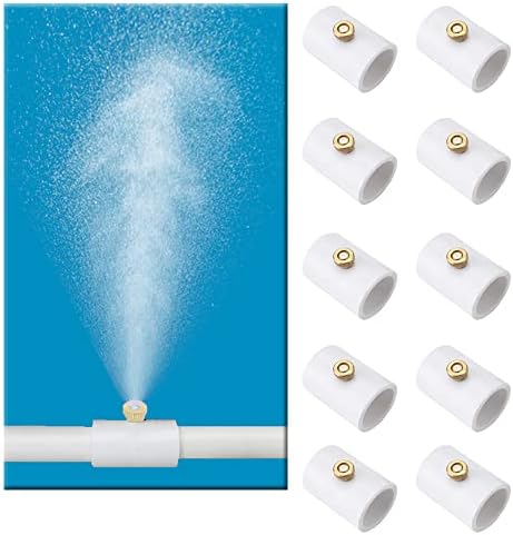 H&G lifestyles 1/2 Inch PVC Mist Nozzle Misting System for Patio
