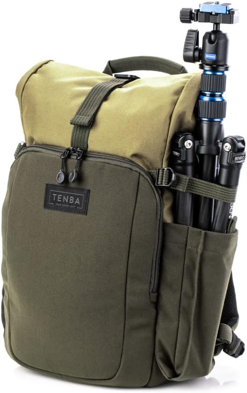 Tenba Fulton v2 10L Backpack for Mirrorless and DSLR cameras and lenses – Tan/Olive (637-731)