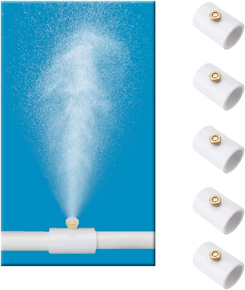 H&G lifestyles 1/2 Inch PVC Mist Nozzle Misting System for Patio