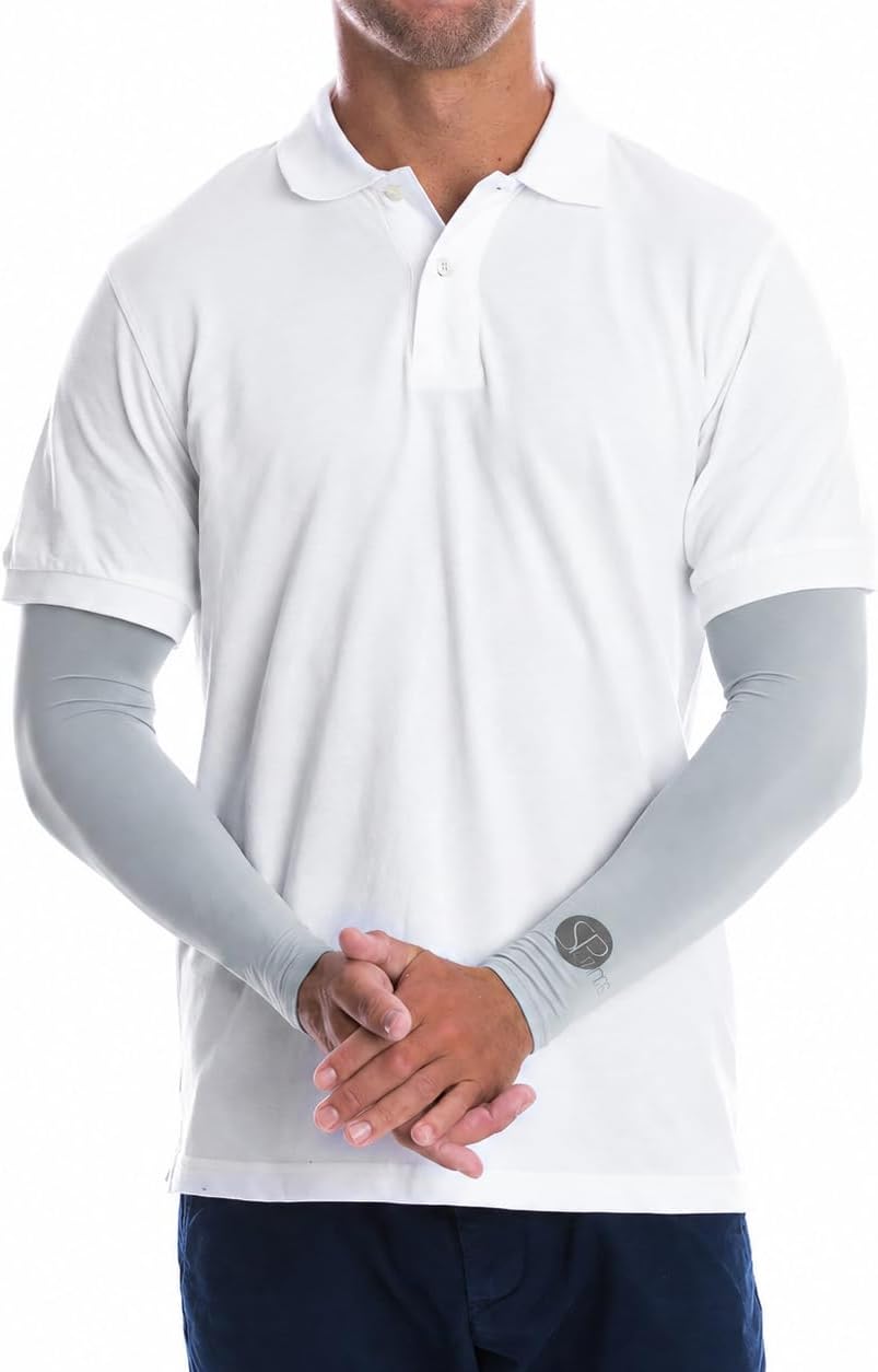 SParms Premium Sun Protection Arm Sleeves for Men and Women | Lightweight, Breathable Compression Arm Sleeves