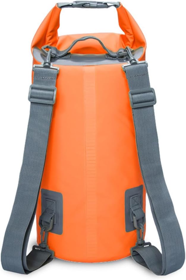 Waterproof Dry Bag, Roll Top Lightweight Dry Storage Bag Backpack, Swimming, Boating, Kayaking, Camping, Beach (Black 15L)