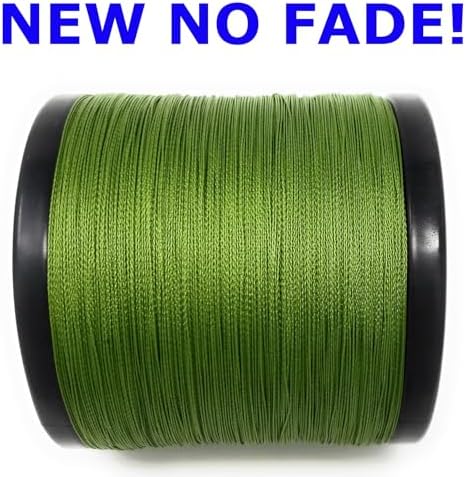 Reaction Tackle Braided Fishing Line - Pro Grade Power Performance for Saltwater or Freshwater Fish - Colored Fishing Line Braid for Extra Visibility