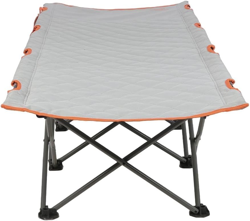 MOUNTAIN SUMMIT GEAR Horizon Camping Cot in Quilted Large or EZ Setup, 300 lb Capacity, Easy Fold Steel Frame with Carry Bag