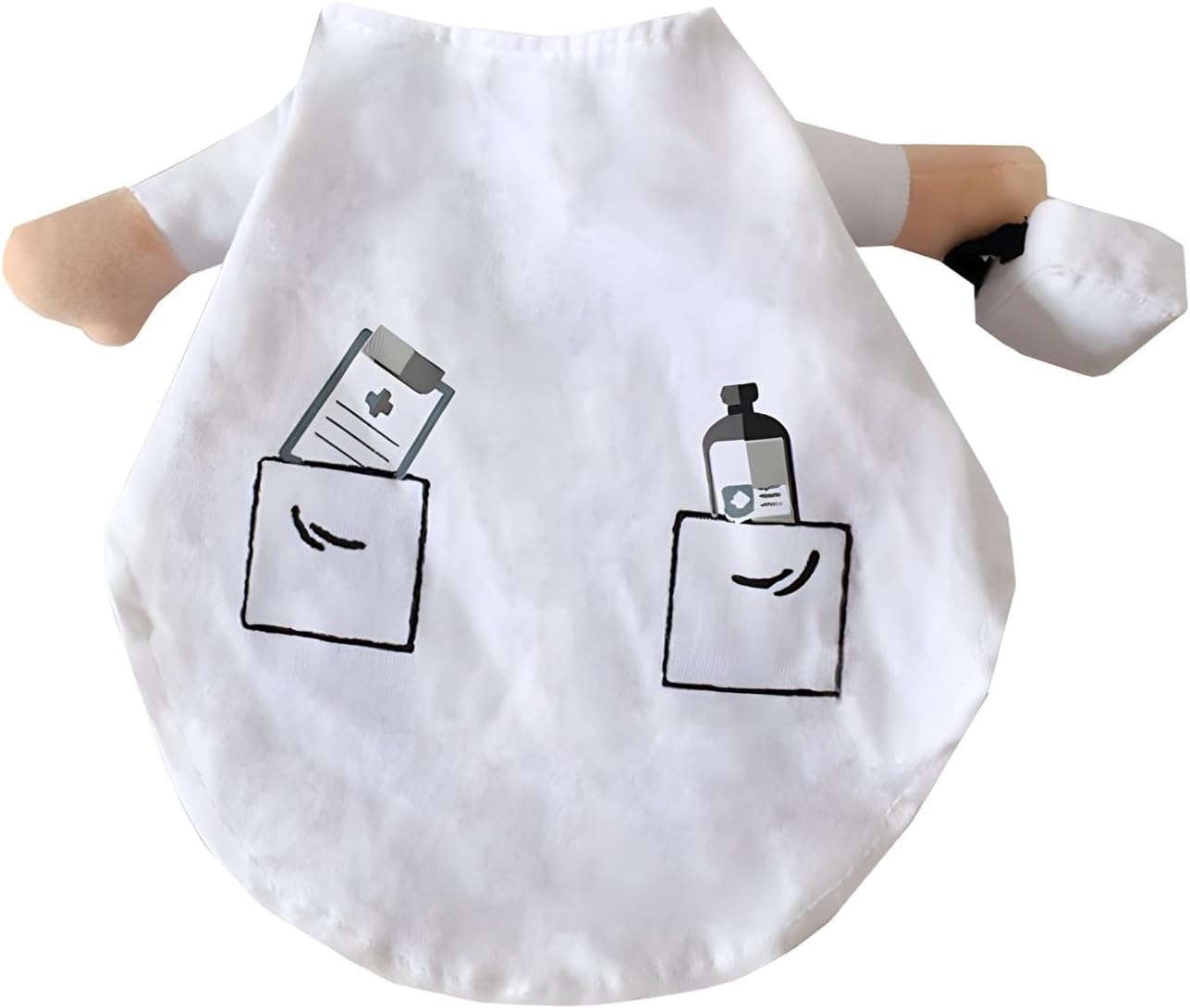 NACOCO Dog Cat Doctor Costume Pet Doctor Clothing Halloween Jeans Outfit Apparel (XS)