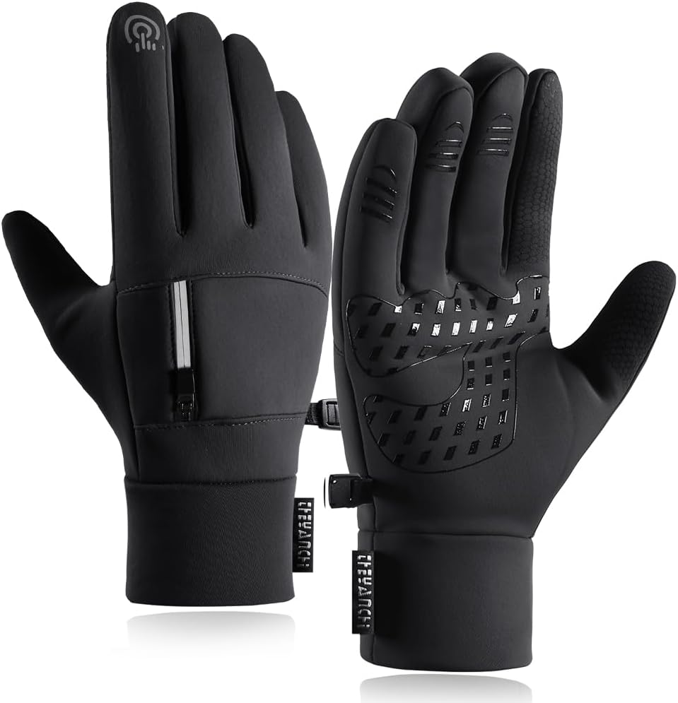 Winter Gloves for Men Women - Waterproof Thermal Glove for Cold Weather, Warm Gloves for Running Cycling