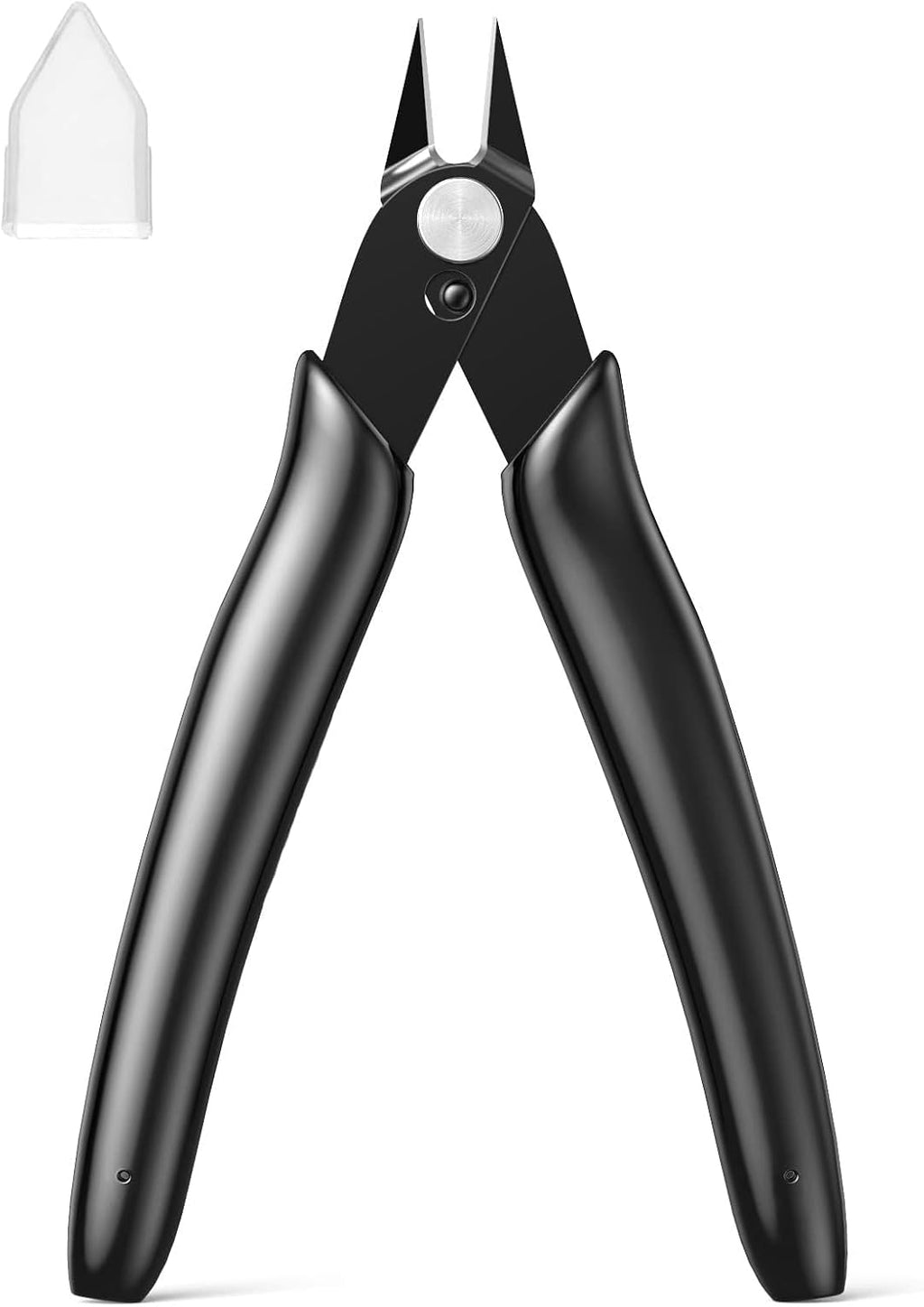 10 Pack Small Wire Cutters for Jewelry Making 5 Inch Model Nippers Filament 3d Print Snips Zip Tie Flush Cutter for Soft Copper Wire, Crafts, Floral, Electronics, Black