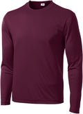Men's Long Sleeve Moisture Wicking Athletic Shirts, Dry Fit Long Sleeve UV Protection Shirts Men for Workout, Running, Hiking