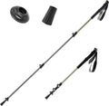 Ultralight Trekking Pole, Collapsible Hiking Pole with EVA Grip & Carbon Tip, 6061 Aluminum, Adjustable 62-135cm for Hiking Camping, 1 Stick