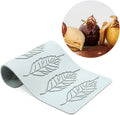 TUKE Hollow Leaf Silicone Molds Lover Heart Chocolate Molds Geometry 3D Silicone Mould Chocolate Candy Leaf Mold Sugar Craft Cake Decoration Cupcake Top (U_Leaf_8.88*5.08*0.12inch), (BH0974)
