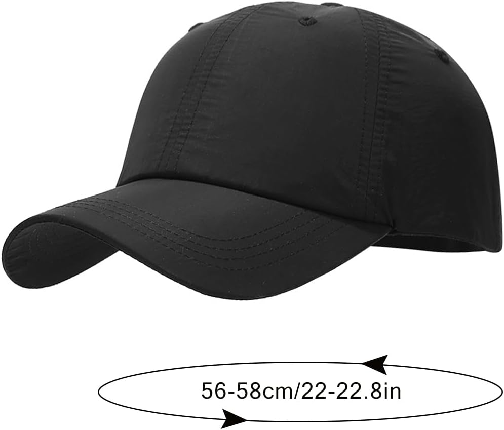 Waterproof Baseball Cap for Men Women Breathable UPF50+ Sport Outdoor Caps Quick Dry Adjustable Rain Hat