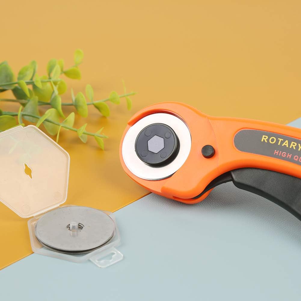 ZMAAGG Rotary Cutter For Fabric, 10 Pack 45mm Rotary Cutter, Fabric Cutter