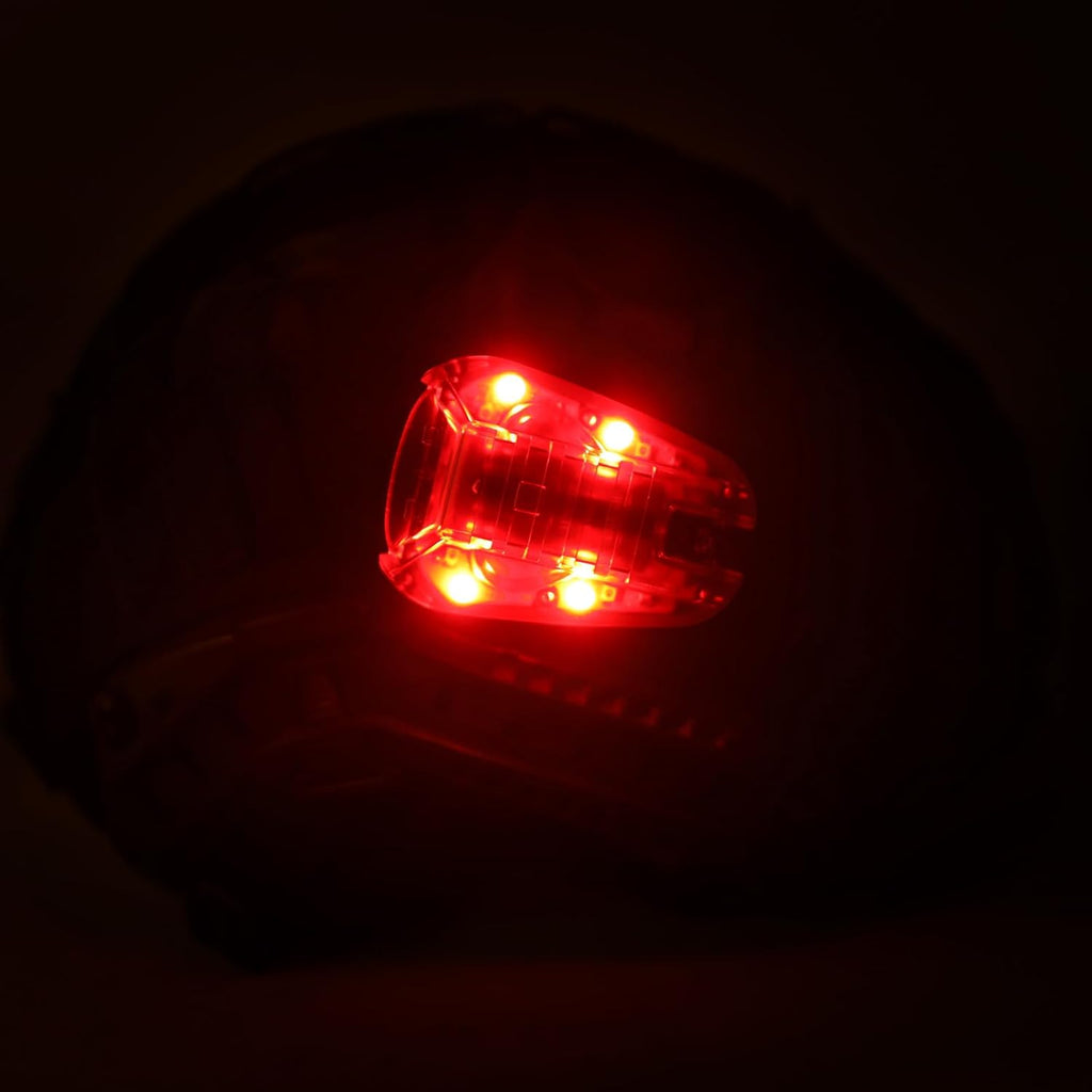 Tactical Helmet Light,4 Modes Visible LED IR Constant-on/Strobe,Waterproof Ladybird Lamp Survival Signal Light for Outdoor Sports Survival Signal Light,1*CR123A Battery Included.