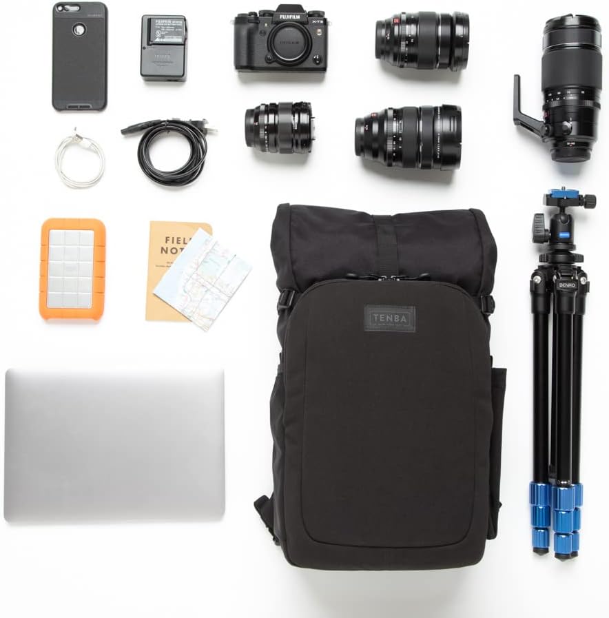 Tenba Fulton v2 14L Backpack for Mirrorless and DSLR cameras and lenses – Black (637-733)