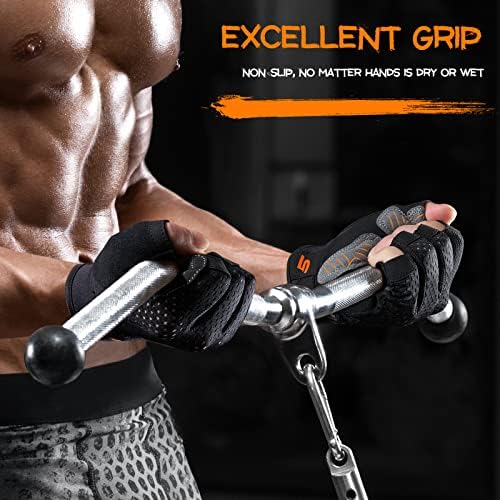 SueStar Workout Gloves - Men Women 2022, Weight Lifting Gym Gloves with Full Palm Protection, Excellent Grip, Ultra Breathable for Fitness, Training, Hanging