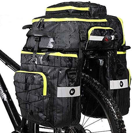 Rhinowalk Bike Pannier Bag Set for Bicycle Cargo Rack Saddle Bag Shoulder Bag Laptop Pannier Rack Bicycle Bag Professional Cycling Accessories 3 in 1