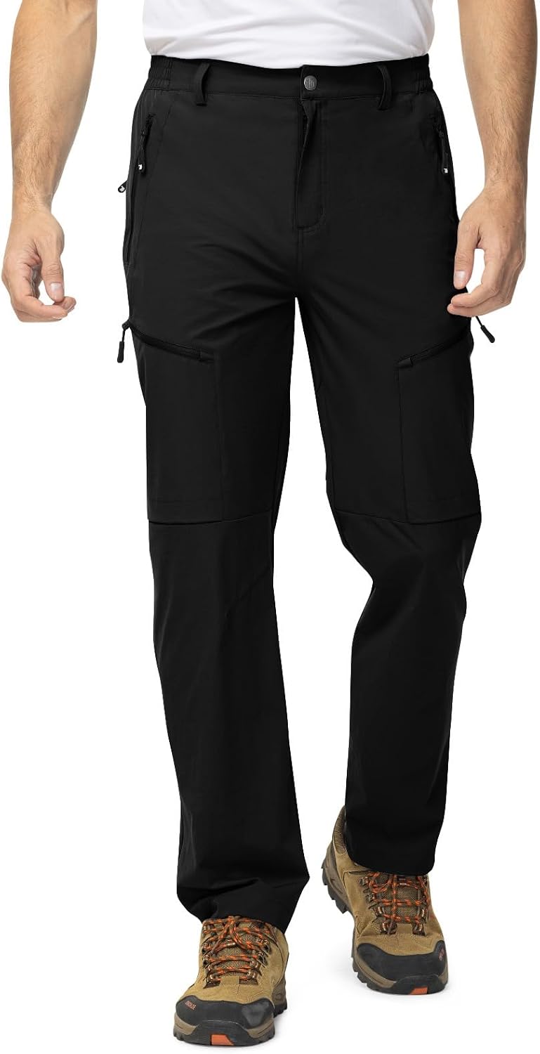 TBMPOY Mens Hiking Pants Lightweight Water Resistant Travel Outdoor Fishing