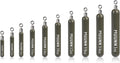 Tungsten Skinny Drop Shot Weights with Rotating Round Eye