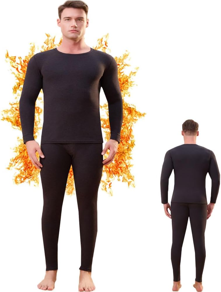 Heated Thermal Underwear for Men Women USB Charge 42 Zone Intelligent Heated Long Johns for Men Women & XS-4XL