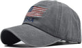 Washed American Flag Baseball Cap Adjustable Sun Dad Gift Hats for Unisex