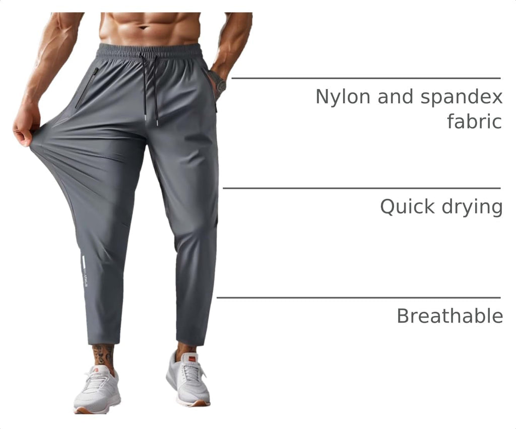 Hidkat Men's Hiking Pants Quick-Dry Lightweight Sweatpants